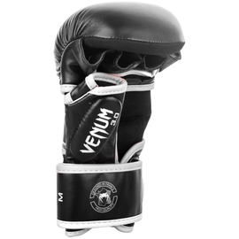 Рукавиці для ММА Venum Challenger 3.0 MMA Gloves Black White, Фото № 3