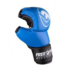 Детские перчатки для боев Free-Fight - Синие, Фото № 2