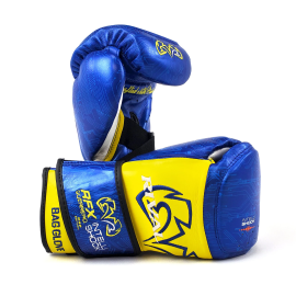 Снарядні рукавиці Rival RFX-Guerrero Intelli-Shock Bag Gloves P4P Edition Blue Yellow