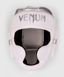 Шлем Venum Elite Headgear White Silver Pink
