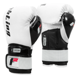 Боксерські рукавиці Fighting S2 GEL Power Sparring Gloves White Black, Фото № 2