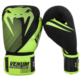 Боксерські рукавиці Venum Traning Camp 2.0 Boxing Gloves Black Neo Yellow, Фото № 2