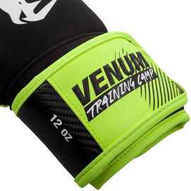 Боксерські рукавиці Venum Traning Camp 2.0 Boxing Gloves Black Neo Yellow, Фото № 5
