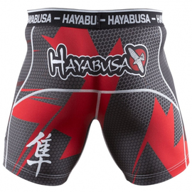 Компресійні шорти Hayabusa Metaru 47 Silver Compression Shorts Red, Фото № 2