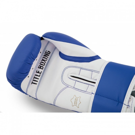 Боксерські рукавиці TITLE Pro Style Leather Training Gloves 3.0 Blue, Фото № 3