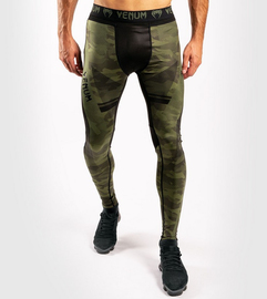 Компрессионные штаны Venum Trooper Tights Forest Camo Black