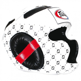 Боксерский шлем Fairtex HG10 Super Sparing White, Фото № 2