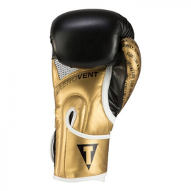 Боксерские перчатки Title Ali Infused Foam Training Gloves Black Gold, Фото № 2