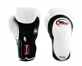Боксерские перчатки Twins Velcro Extra Design BGVL6 Black White