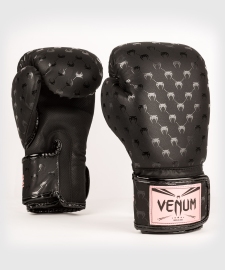 Боксерские перчатки Venum Impact Monogram Boxing Gloves Black Pink Gold