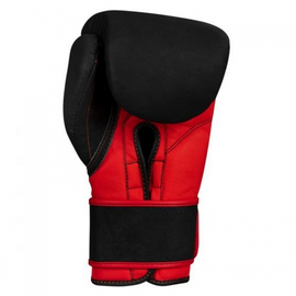 Боксерские перчатки TITLE Leather Solar Training Gloves Black Red, Фото № 5