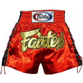 Шорти для тайського боксу Fairtex Red Lace Muay Thai Shorts