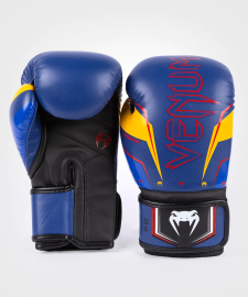 Боксерские перчатки Venum Elite Evo Boxing Gloves - Blue Yellow