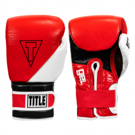 Боксерские перчатки Title Gel E-Series Training&Sparring Gloves Red White Black, Фото № 2