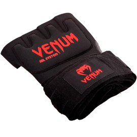 Накладки гелеві бинти Venum Gel Kontact Glove Wraps Black Red, Фото № 4