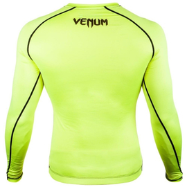 Компресійна футболка Venum Contender 3.0 Compression T-shirt Long Sleeves Yellow/Black, Фото № 2