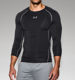 Компресійна футболка Under Armour HeatGear Compression Long Sleeve Black
