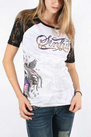 Женская футболка Sinful By Affliction Herbal Rhinestones T-shirt