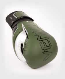 Боксерские перчатки Venum Elite Evo Boxing Gloves Khaki Silver, Фото № 3