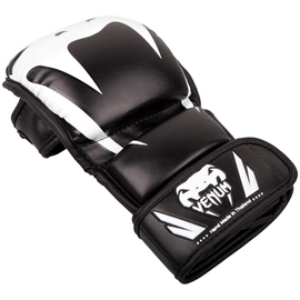 Рукавиці Venum Impact Sparring MMA Gloves Black White, Фото № 2