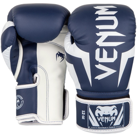 Боксерские перчатки Venum Elite Boxing Gloves Blue White, Фото № 2