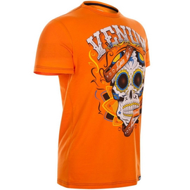 Футболка Venum Santa Muerte 2.0 T-shirt Orange, Фото № 3