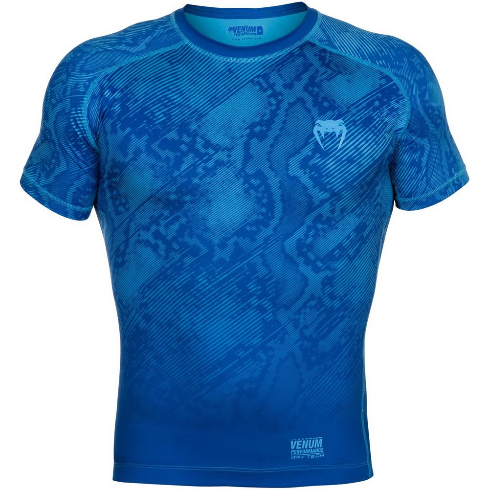 Компресійна футболка Venum Fusion Compression T-shirt Blue Short Sleeves