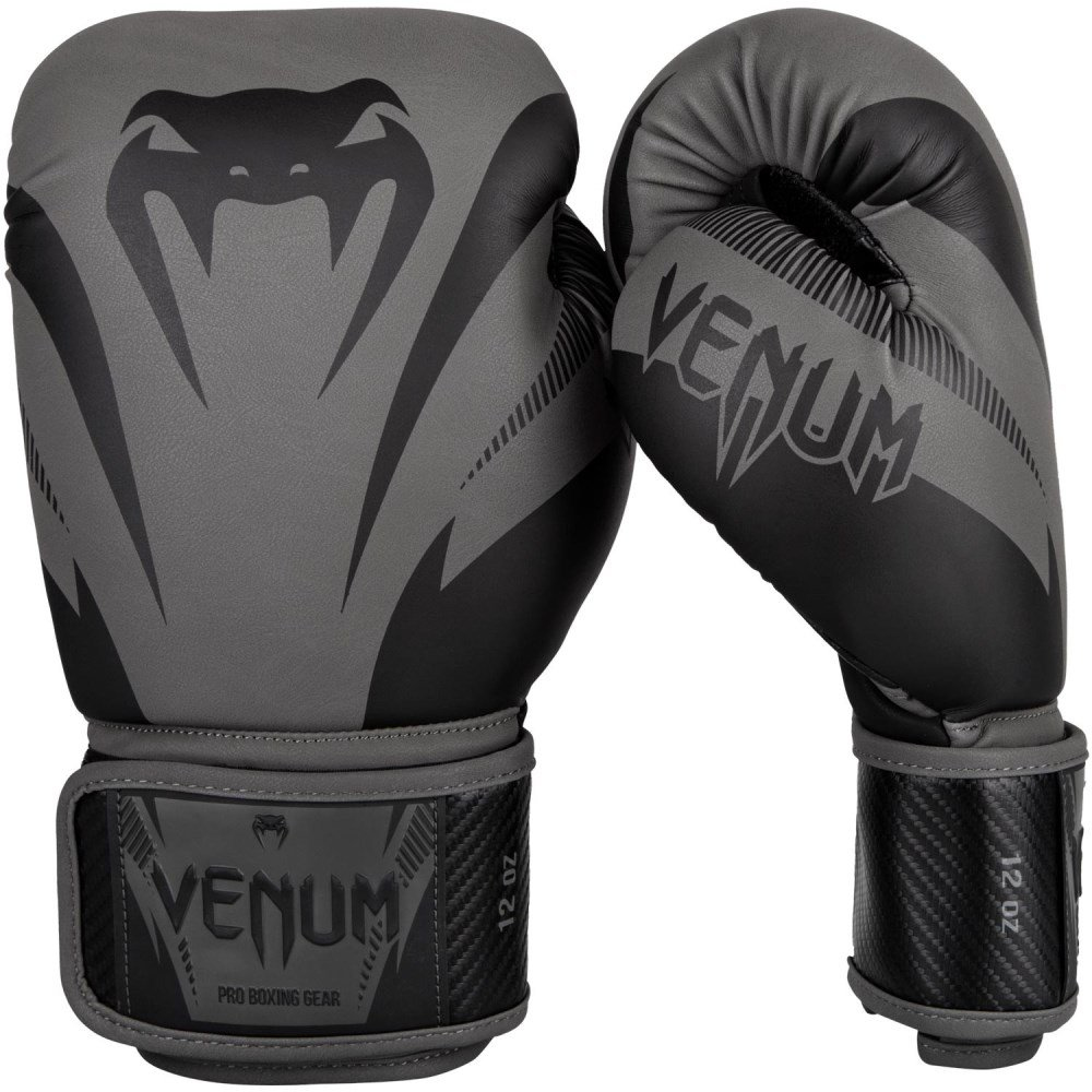 Боксерські рукавиці Venum Impact Boxing Gloves Black/Grey