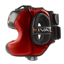 Боксерський шолом Rival RHGFS1 Face Saver Training Headgear Black-Red, Фото № 2