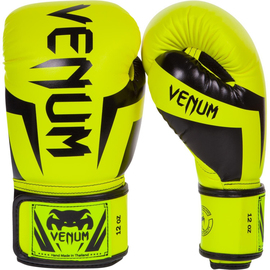 Боксерські рукавиці Venum Elite Boxing Gloves Neo Yellow