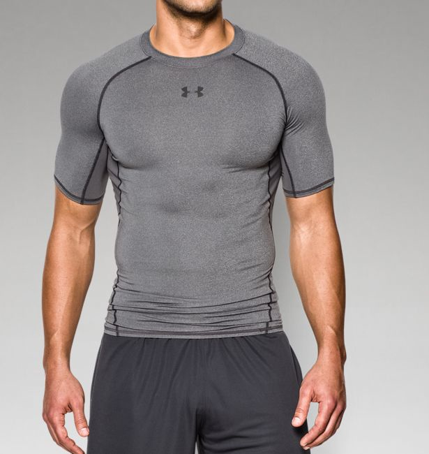 Компресійна футболка Under Armour HeatGear® Armour Short Sleeve Compression Shirt Grey