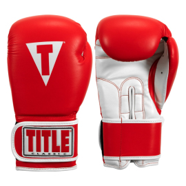 Боксерские перчатки Title Classic Pro Style Training Gloves 3.0 Red White, Фото № 2