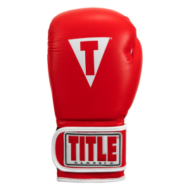 Боксерские перчатки Title Classic Pro Style Training Gloves 3.0 Red White, Фото № 3
