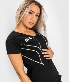 Женская футболка Venum UFC Fight Night 2.0 Replica Womens T-shirt Black, Фото № 2