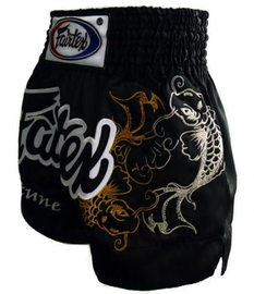 Шорти для тайського боксу Fairtex My Fortune Black Muaythai Shorts, Фото № 3