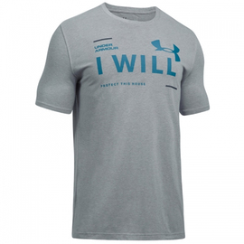 Футболка Under Armour I Will T-Shirt Charged Cotton Steel, Фото № 4
