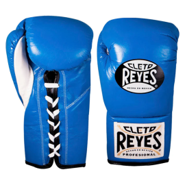 Боевые боксерские перчатки Cleto Reyes Official Leather Fight Gloves Blue