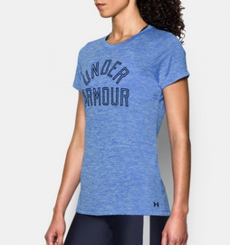 Женская футболка Under Armour Womens UA Tech T-shirt Blue, Фото № 2