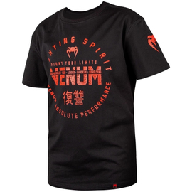 Дитяча футболка Venum Signature T-Shirt Black Red, Фото № 2