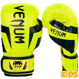 Боксерські рукавиці для дітей Venum Elite Boxing Gloves Kids Neo Yellow