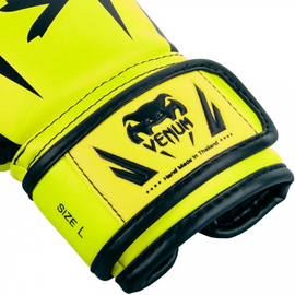 Боксерские перчатки для детей Venum Elite Boxing Gloves Kids Neo Yellow, Фото № 3