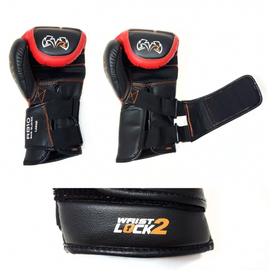 Боксерские перчатки Rival RB10 Intelli-shock Bag Gloves Black Lime, Фото № 2