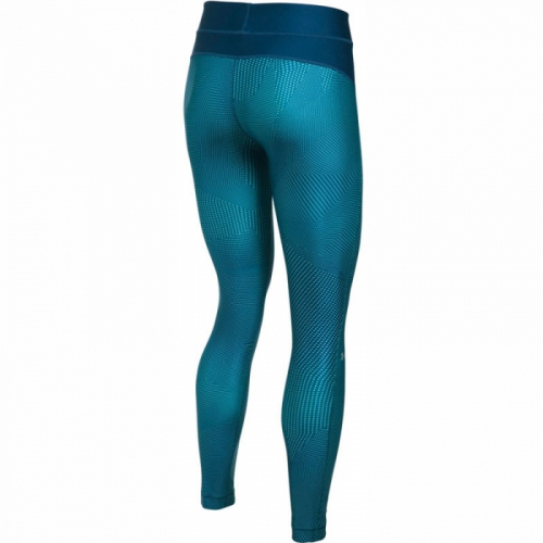 Женские компрессионные леггинсы Under Armour HeatGear Armour Printed Legging Blue оригинал