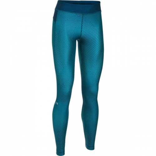 Женские компрессионные леггинсы Under Armour HeatGear Armour Printed Legging Blue фото