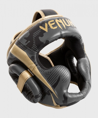 Шлем Venum Elite Headgear Dark Camo Gold купить