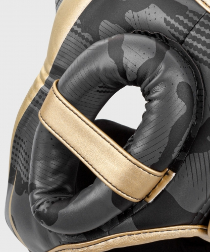 Шлем Venum Elite Headgear Dark Camo Gold размер
