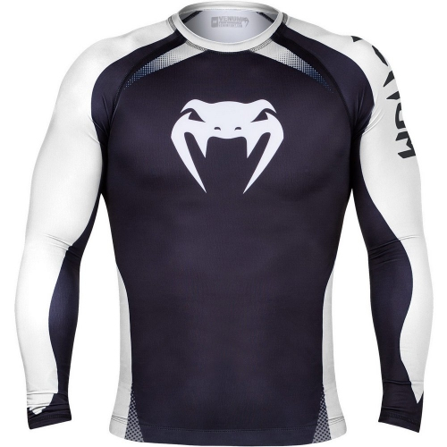 Venum No Gi IBJJF Approved Rash Guard Black White buy