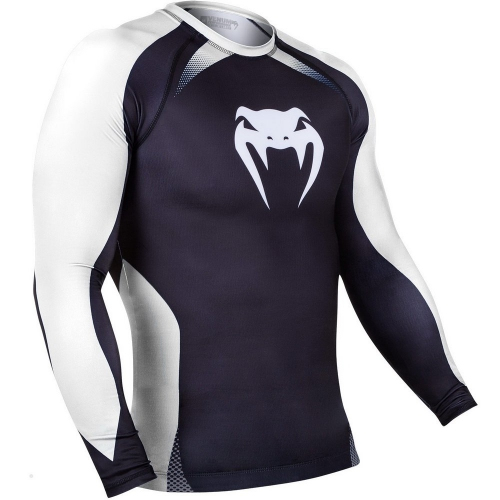 Venum No Gi IBJJF Approved Rash Guard Black White original