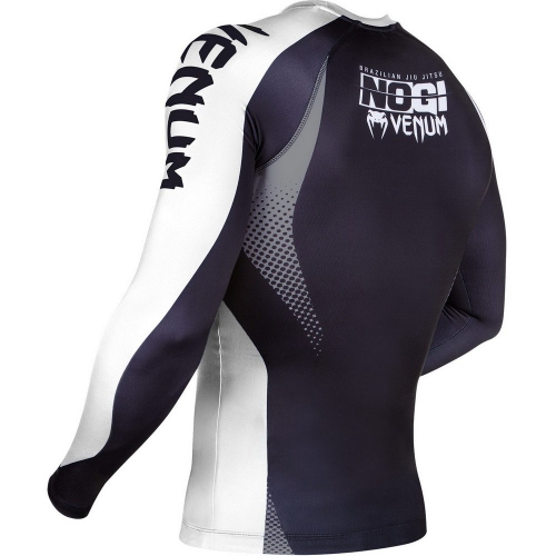 Venum No Gi IBJJF Approved Rash Guard Black White size