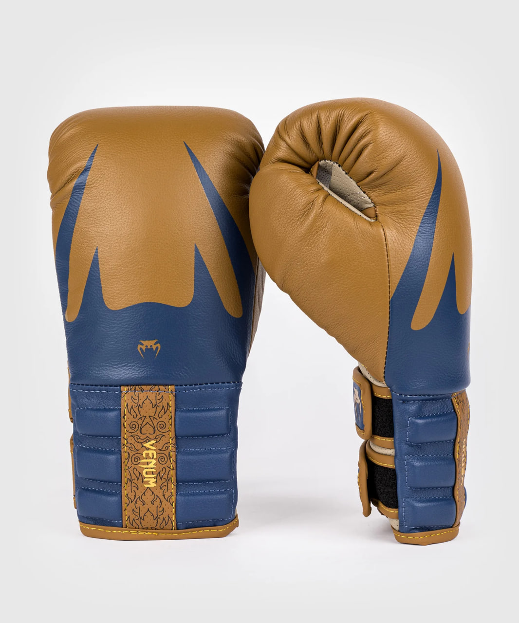 Venum Reverso Boxing Gloves - Camel / Royal Blue